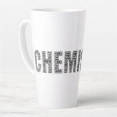 Chemie-Word-Cloud Milchtasse (Linke Ecke)