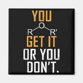 Chemie-Wortspiel - Ether Versteh Es Oder Nicht - L Magnet (Vorne)