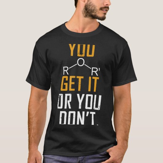 Chemie-Wortspiel - Ether Versteh Es Oder Nicht - L T-Shirt (Vorderseite)