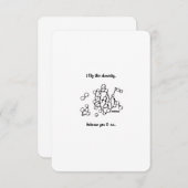 Chemie zwischen uns, ich Liebe Sie - Flachkarte (Vorne/Hinten)