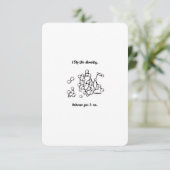 Chemie zwischen uns, ich Liebe Sie - Flachkarte (Stehend Vorderseite)