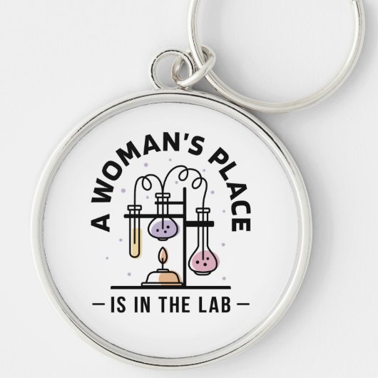 Chemiearbeiter - Frauen Platz Schlüsselanhänger (Vorne)