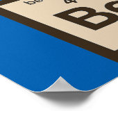 Chemiebär entdeckte Bier Poster (Ecke)