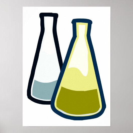 Chemiebeakers Poster (Vorne)