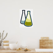 Chemiebeakers Poster (Küche)