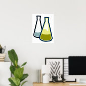 Chemiebeakers Poster (Heimbüro)