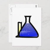Chemiebeakers Postkarte (Vorne/Hinten)