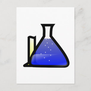 Chemiebeakers Postkarte