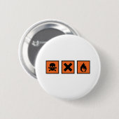 Chemiechemikerzeichen Button (Vorne & Hinten)
