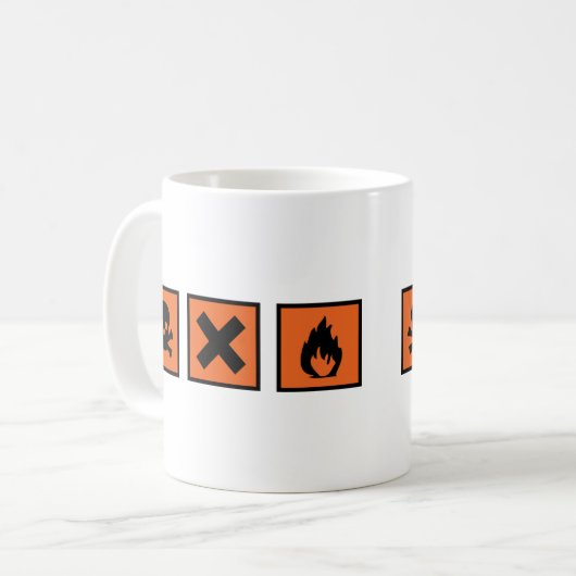 Chemiechemikerzeichen Kaffeetasse (Vorderseite Links)