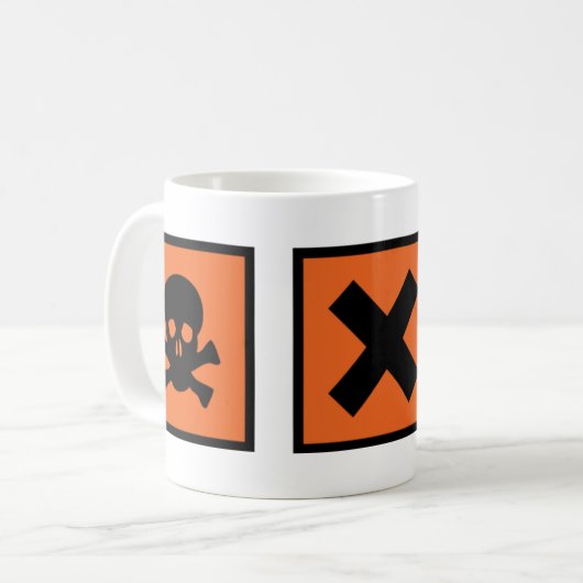 Chemiechemikerzeichen Kaffeetasse (Vorderseite Links)