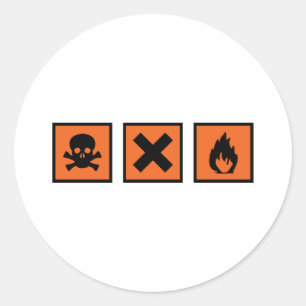 Chemiechemikerzeichen Runder Aufkleber