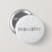 Chemiediagramme und Typografieentwurf Button (Vorne & Hinten)