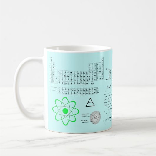 Chemieelement-Tasse Kaffeetasse (Links)