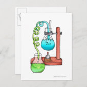 Chemieexperiment Postkarte (Vorne/Hinten)