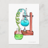 Chemieexperiment Postkarte (Vorderseite)