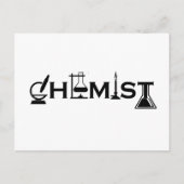 Chemiegeschenke Feiertagspostkarte (Vorderseite)