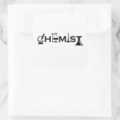 Chemiegeschenke Quadratischer Aufkleber (Tasche)