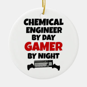 Chemieingenieur bei Day Gamer by Night Keramikornament