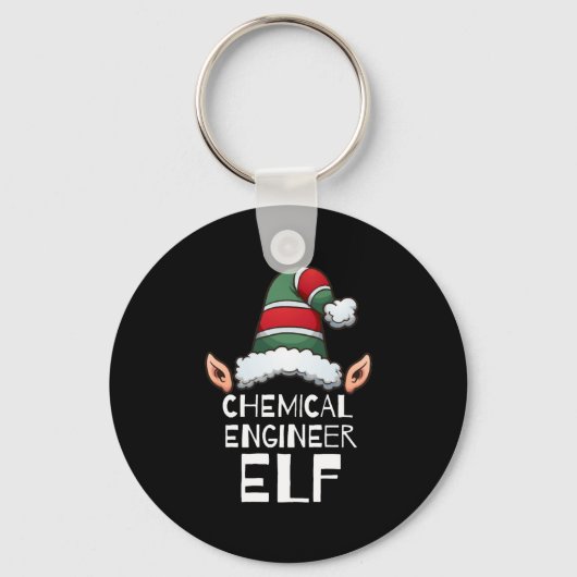 Chemieingenieur Elf Weihnachtsfeiertage Weihnachte Schlüsselanhänger (Vorderseite)