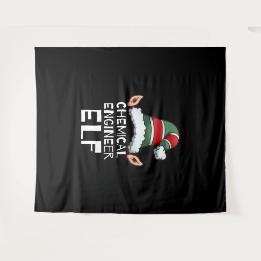 Chemieingenieur Elf Weihnachtsfeiertage Weihnachte Wandteppich (Vorderseite (Horizontal))