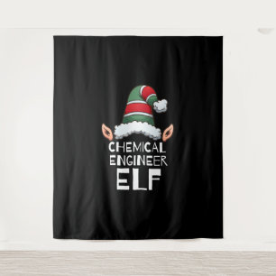 Chemieingenieur Elf Weihnachtsfeiertage Weihnachte Wandteppich