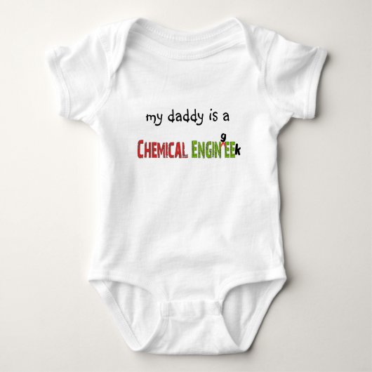 Chemieingenieur (EnginGEEK) Funny Gifts Baby Strampler (Vorderseite)