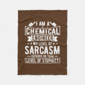 Chemieingenieur Funny Chemical Engineering Fleecedecke (Vorderseite)