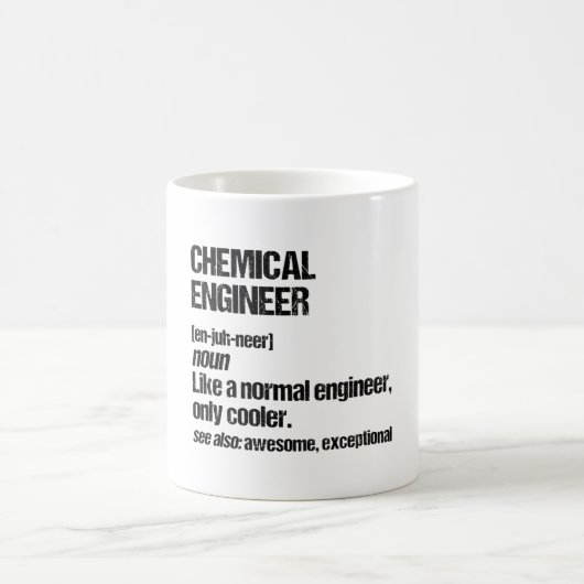 Chemieingenieur Funny Engineering Abschluss Kaffeetasse (Mittel)