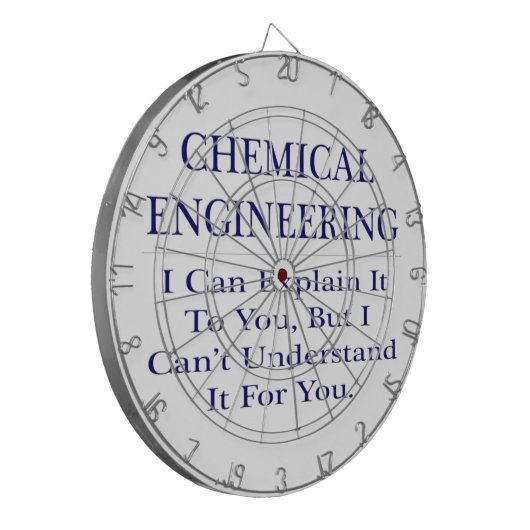 Chemieingenieur Joke .. Erklären Sie nicht versteh Dartscheibe (Vorderseite Links)