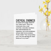 Chemieingenieur Karte (Gelbe Blume)