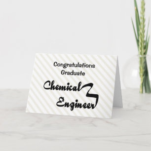 Chemieingenieur Ribbon Absolventenkarte Dankeskarte
