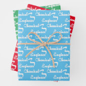 Chemieingenieur Ribbon Geschenkpapier Set (Beispiel)