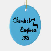 Chemieingenieur Ribbon Keramik Ornament (Rechts)