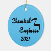 Chemieingenieur Ribbon Keramik Ornament (Links)