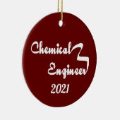 Chemieingenieur Ribbon Keramik Ornament (Rechts)