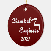 Chemieingenieur Ribbon Keramik Ornament (Links)