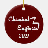Chemieingenieur Ribbon Keramik Ornament (Hinten)