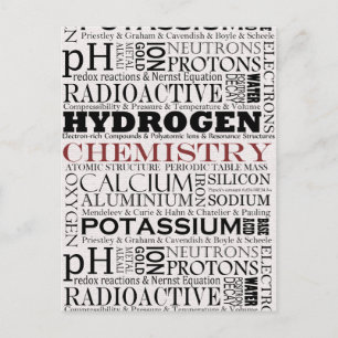 Chemiekarte Postkarte