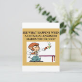 Chemiekonzept Postkarte (Stehend Vorderseite)