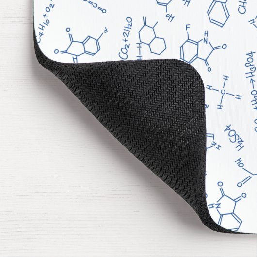 Chemiekulturmuster blaue Maus-Matte Mousepad (Ecke)