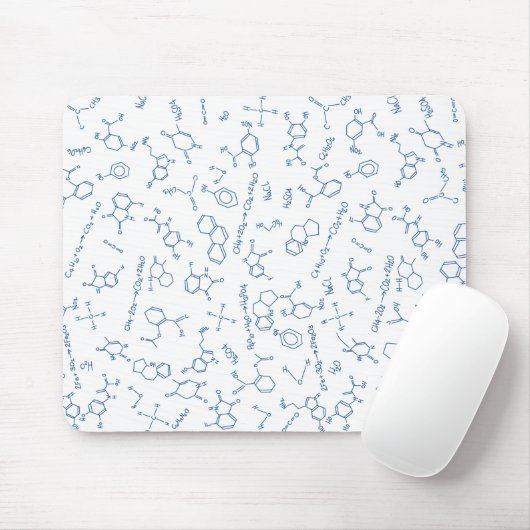 Chemiekulturmuster blaue Maus-Matte Mousepad (Mit Mouse)