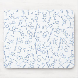 Chemiekulturmuster blaue Maus-Matte Mousepad