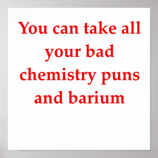 Chemiekwitz Poster (Vorne)