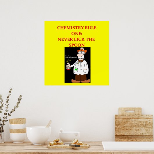 Chemiekwitz Poster (Küche)
