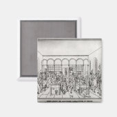 Chemielabor Baron Justus von Liebig Magnet (Vorderseite/Rückseite)