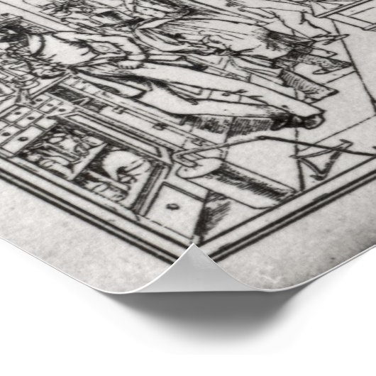 Chemielabor Baron Justus von Liebig Poster (Ecke)