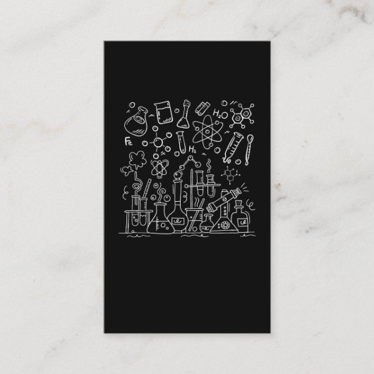 Chemielabor Equipment Science Visitenkarte (Vorderseite)