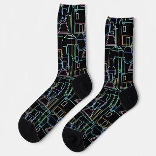 Chemielabor Linien Socken