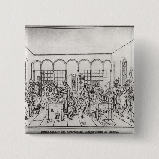 Chemielabor von Baron Justus von Liebig Button (Vorderseite)